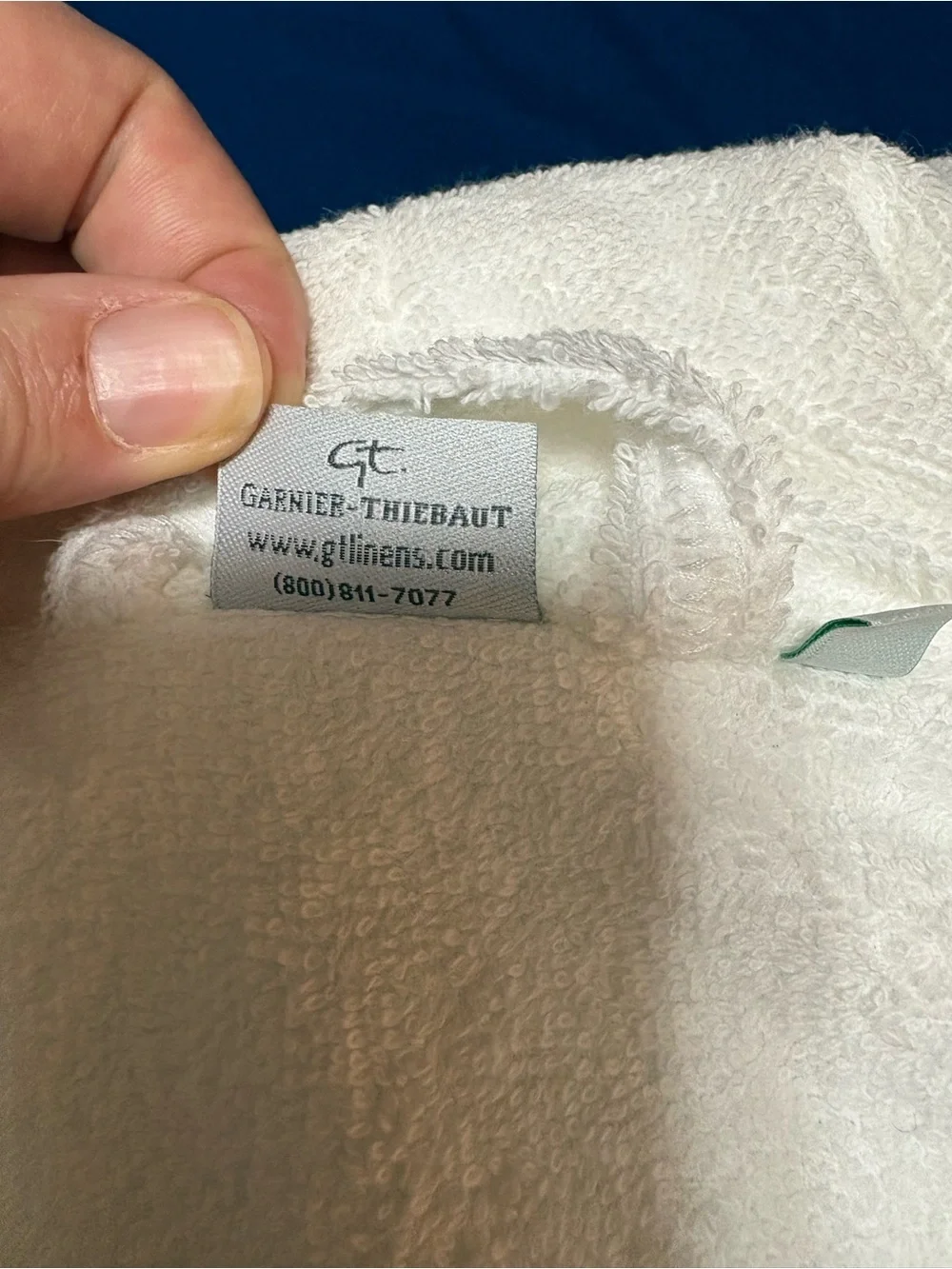 La Mer LUXURY Terry Bathrobe Plush WHITE Robe XL Women men unisex Green logo - Picture 3 of 6